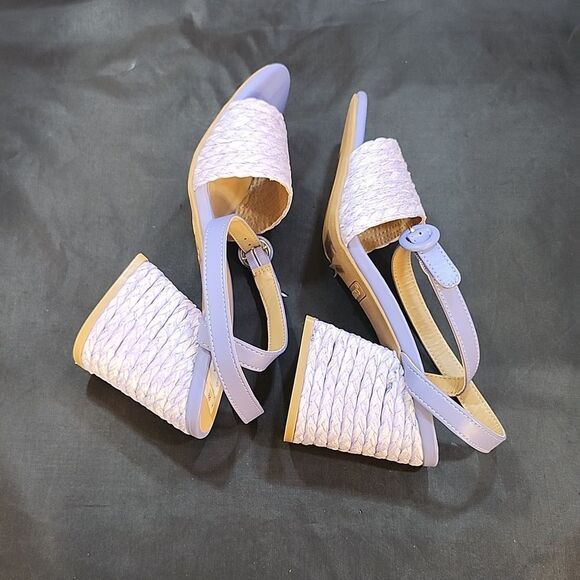 BRAND NEW BAMBOO MADDY-02 RAFFIA BLOCK HEEL BRAIDED STRAP SANDAL - Picture 9 of 16